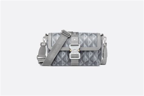 Dior Hit the Road Bag with Strap Dior Gray Coated Cotton 